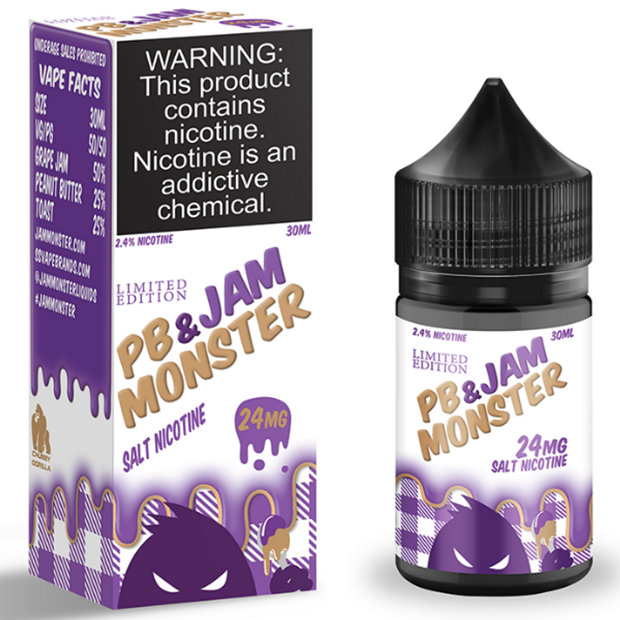 Jam Monster Salt - Peanut Butter & Jelly - 30ml