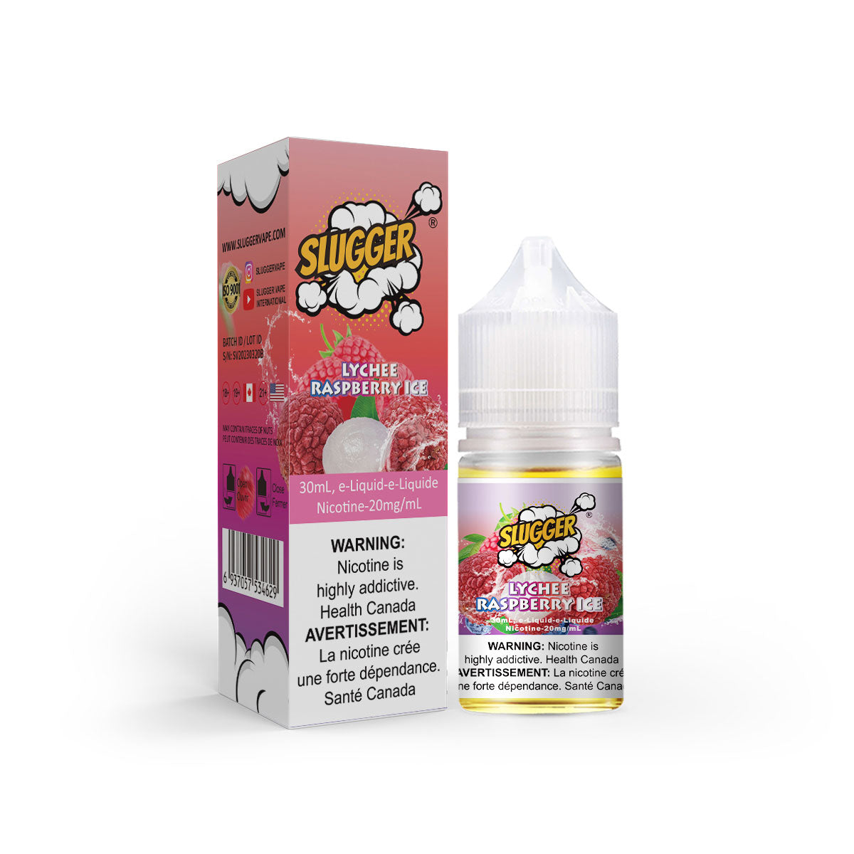 SLUGGER LYCHEE RASPBERRY ICE 30ML